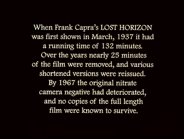 Un extrait du film	 Les Horizons perdus
