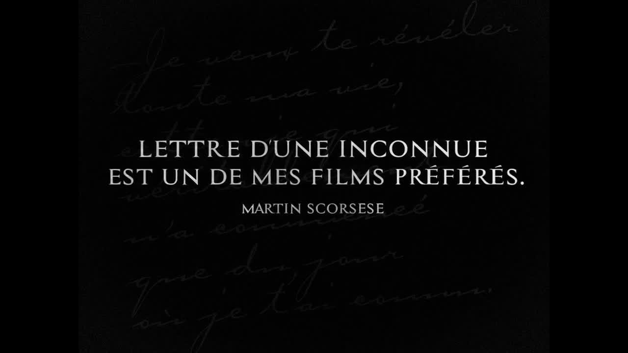Extrait vidéo du film  Lettre d une inconnue