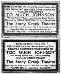 voir la fiche complète du film : Too much Johnson