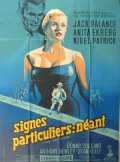 Signes particuliers : néant
