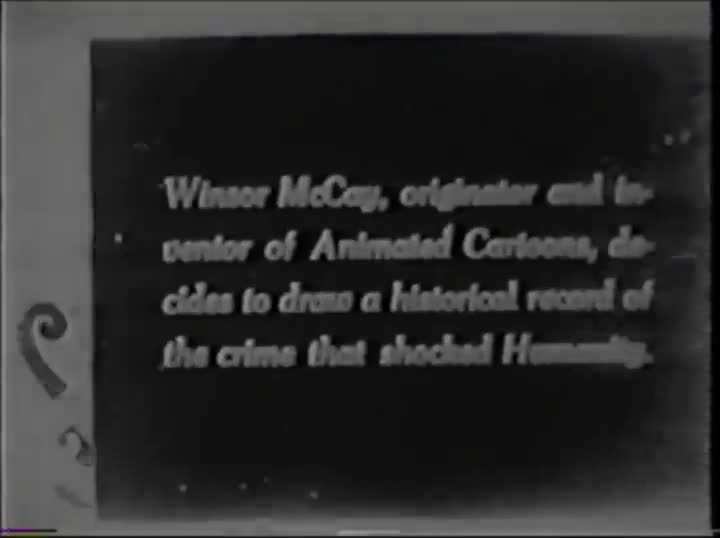 Un extrait du film  The Sinking of the Lusitania
