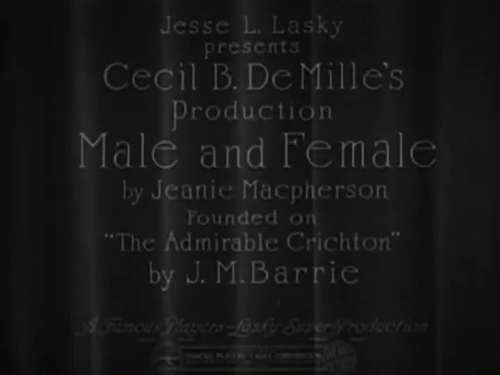 Extrait vidéo du film  L admirable Crichton