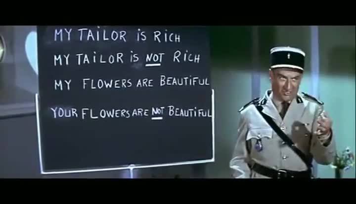 Un extrait du film  Le Gendarme à New York