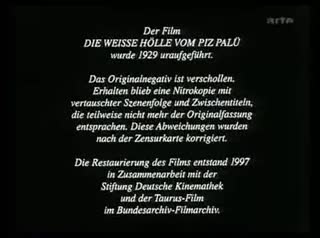 Extrait vidéo du film  Die Weiße Hölle vom Piz Palü