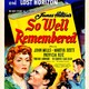 photo du film So Well Remembered