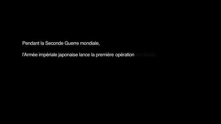 Extrait vidéo du film  Parole de kamikaze