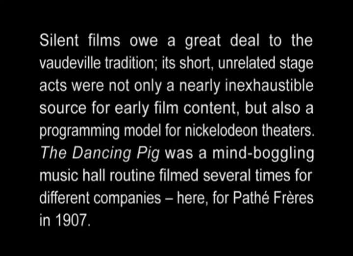 Extrait vidéo du film  Le Cochon danseur
