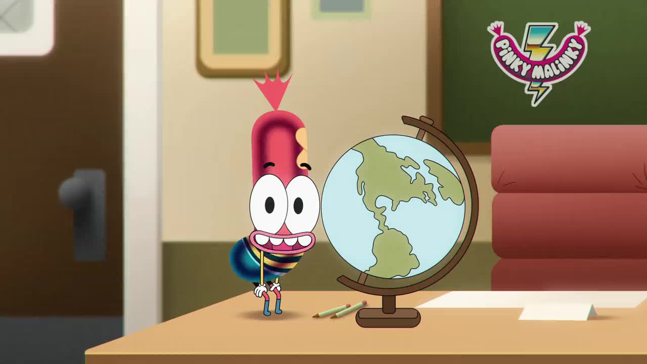 Un extrait de la série  Pinky malinky