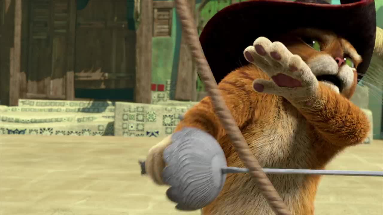 Un extrait de la série  Les aventures du chat potté
