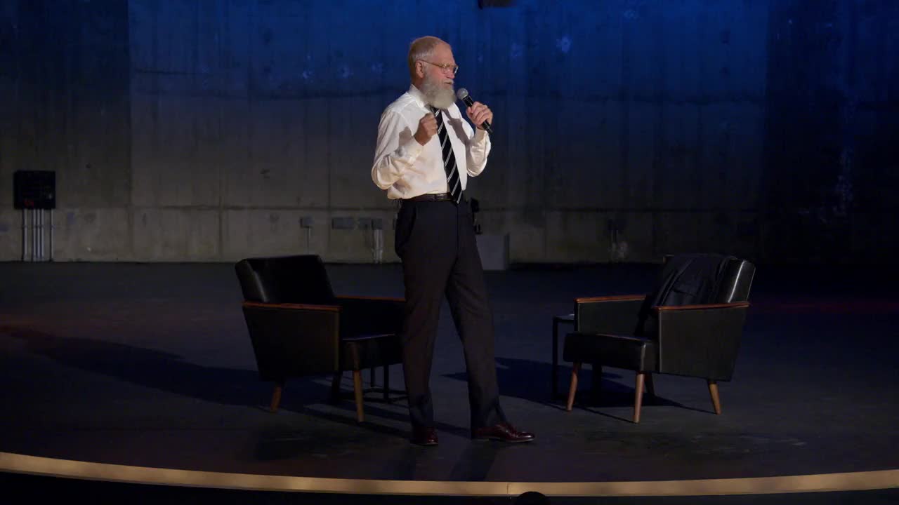 Un extrait de la série  Mon prochain invité n est plus à présenter avec david letterman
